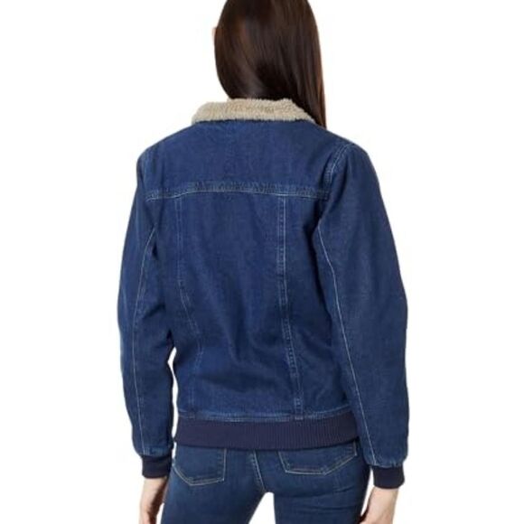 Carhartt Blue Jean Jacket with Sherpa Collar - Picture 2 of 4